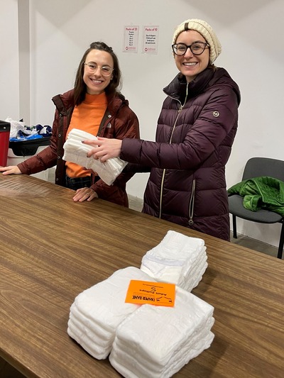 Diaper Bank of NC, Katherine and our client Charissa, 2022