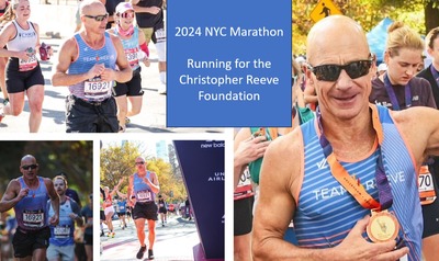 Raising funds for the Christopher Reeve Foundation by running in the 2024 NYC Marathon