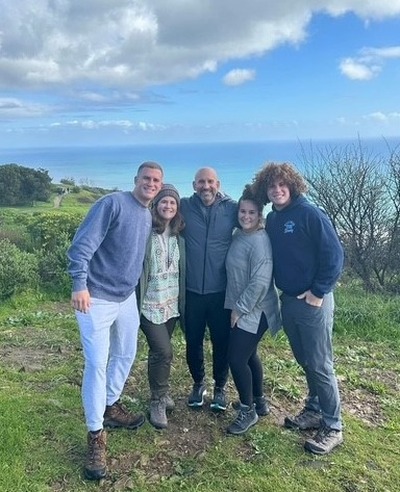 Pictured are both of my parents, my twin sister, and younger brother in South Africa.