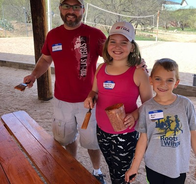 Volunteering with Addy and Aven