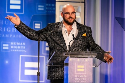 Eric address HRC Nashville Equality Dinner audience, March 8, 2025