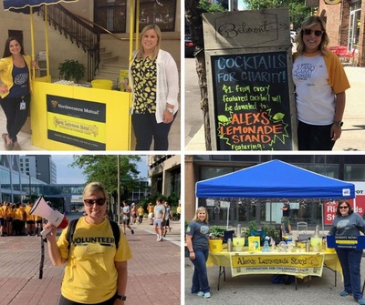 Volunteering with Alex's Lemonade Stand!