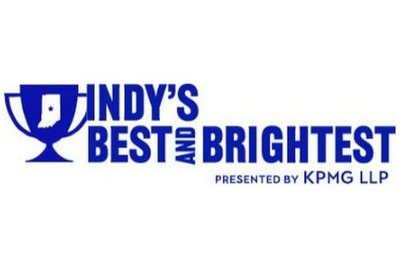 Indy's best and brightest logo presented by KPMG LLP