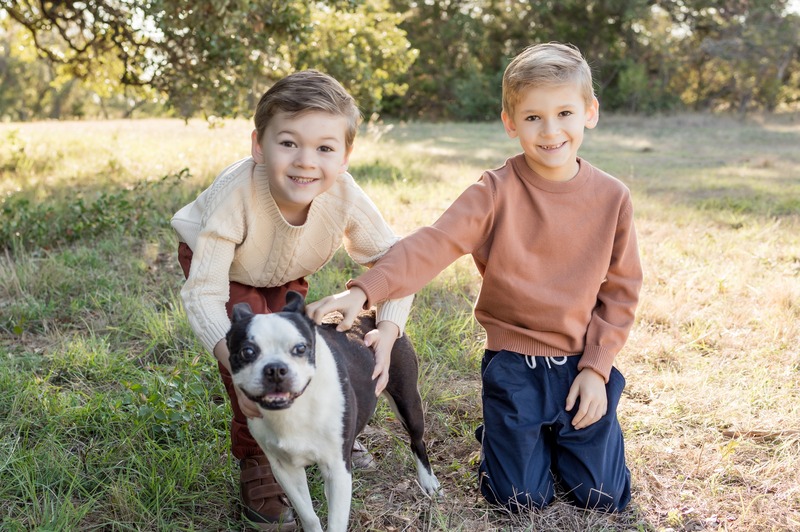 My sons and our dog