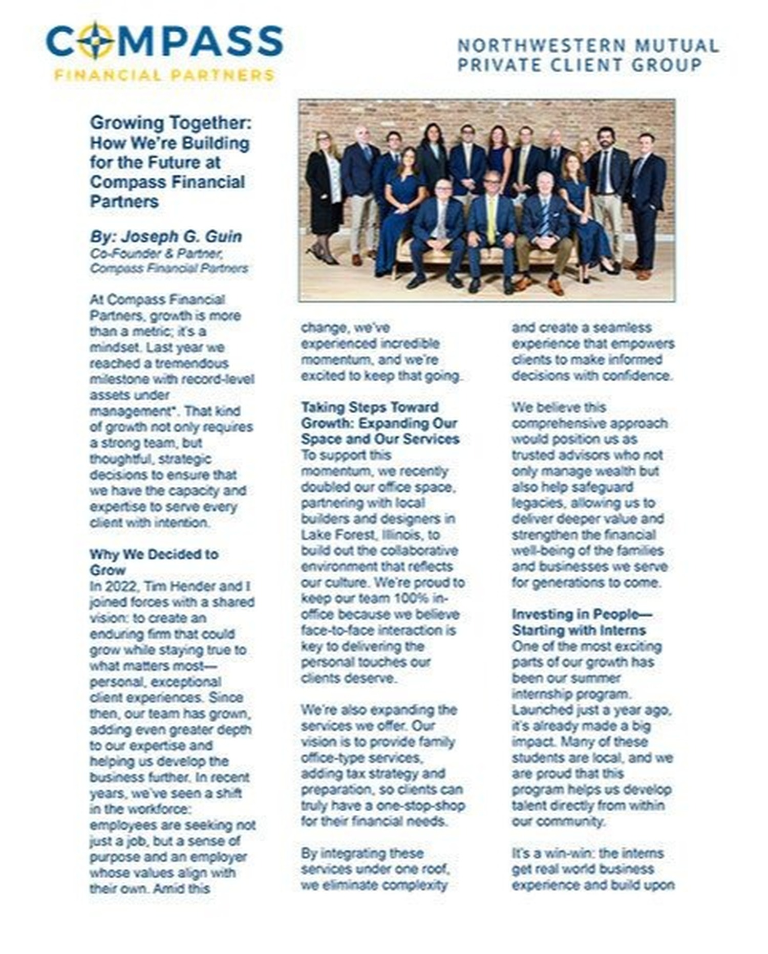 Compass Financial Partners Lake Forest, IL