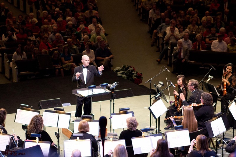 Matt Robb Conducting an Orchestra