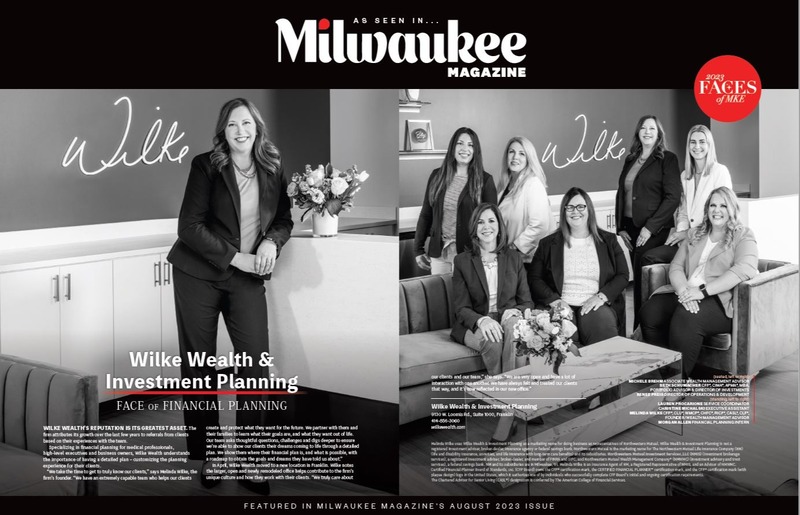 Wilke: Milwaukee Magazine Faces of Financial Planning
