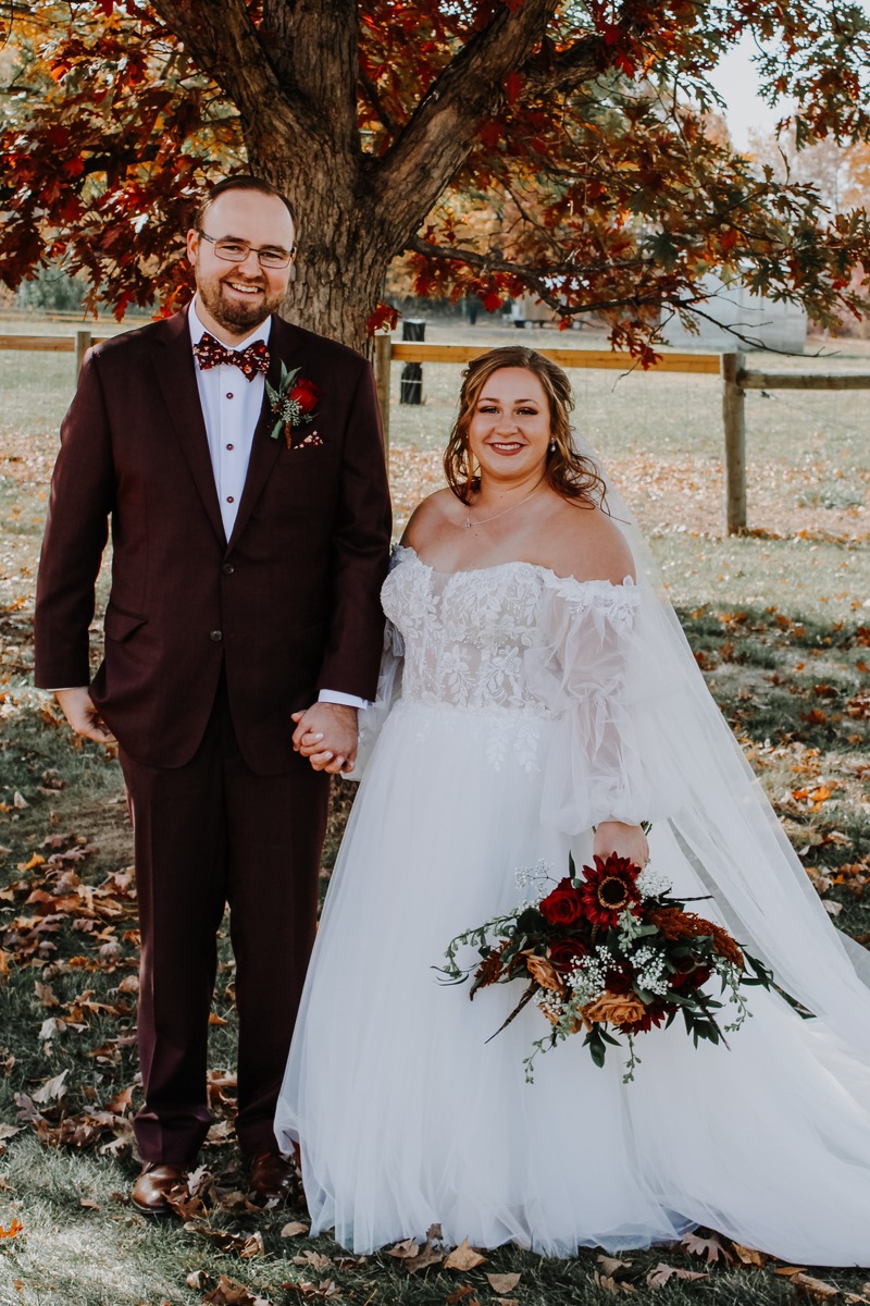 Justin & his beauiful bride, Kara on their wedding day! 10.26.2024