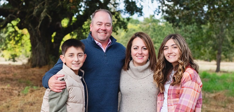 Kevin and his family
