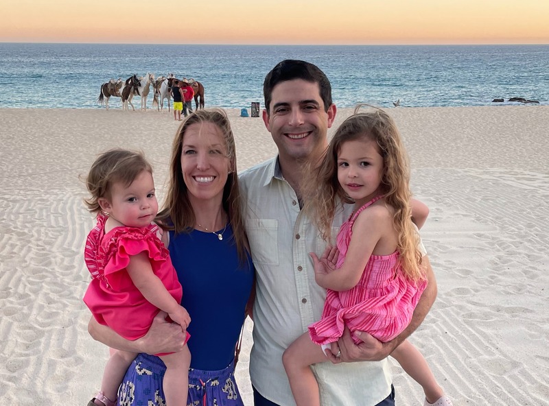 Tony Lagomarsino and his family in Mexico