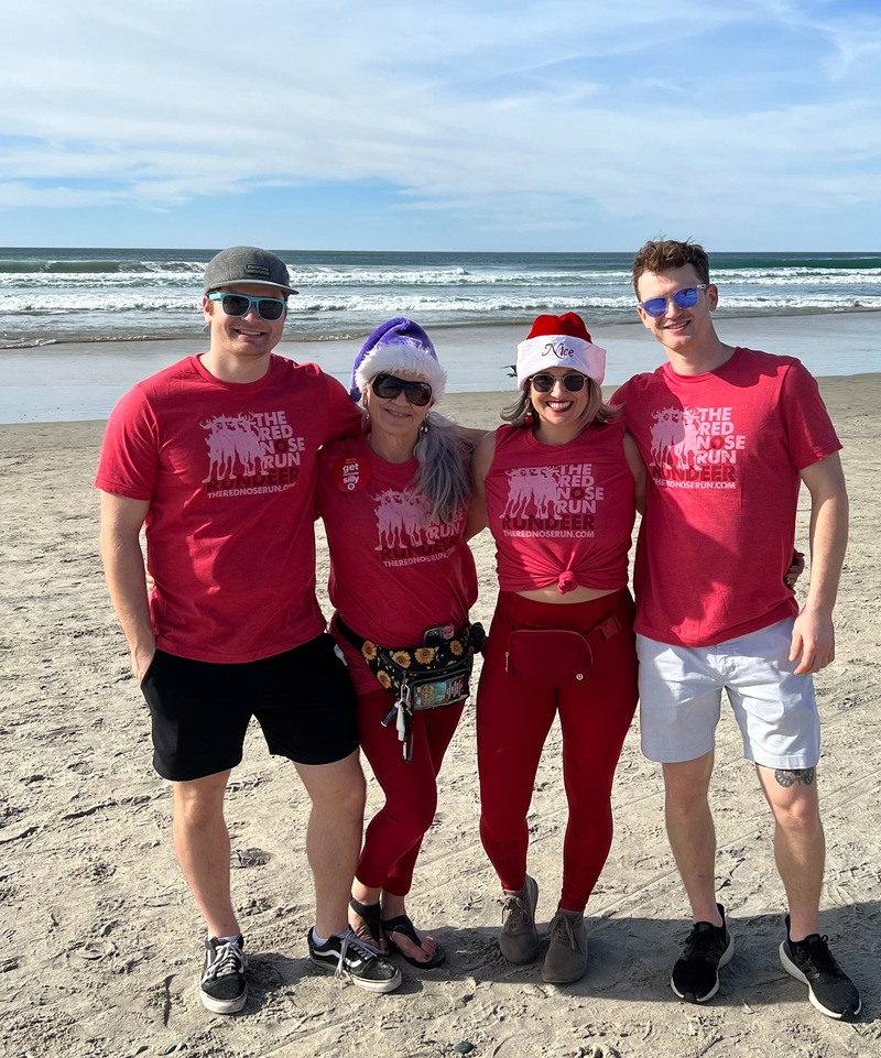 Family on the beach