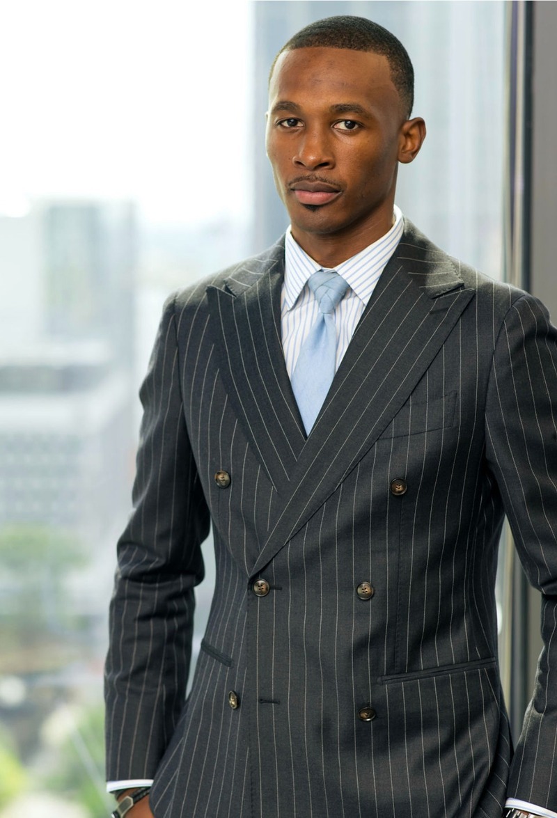 Derrick Murray, CFP, a Black/ African-American wealth management advisor in his office in Midtown Atlanta, Georgia.