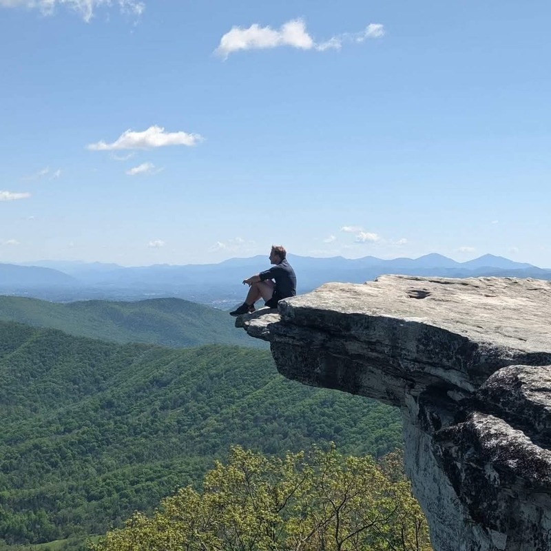 Austin on a mountain