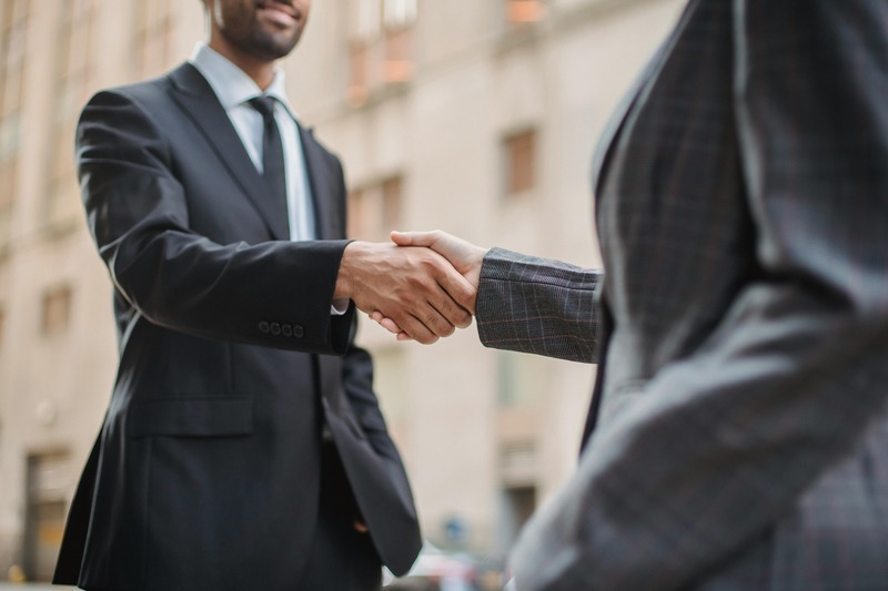 Businesspeople Shaking Hands 