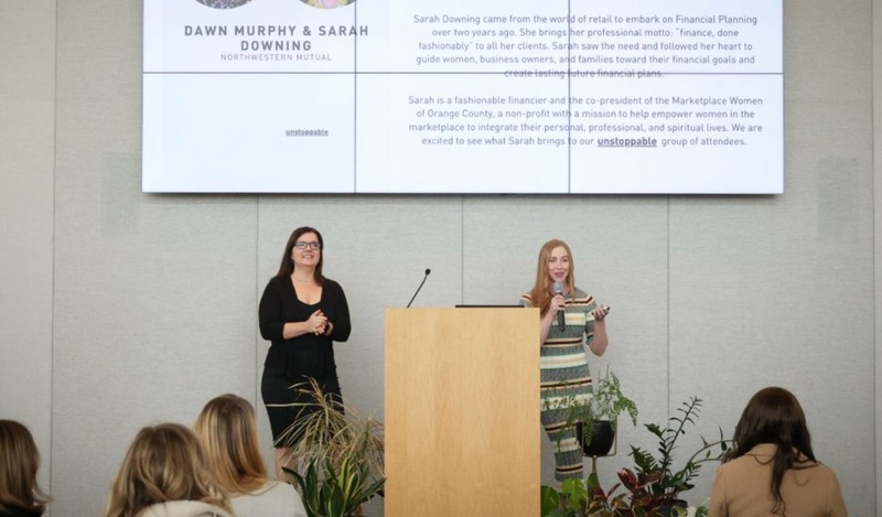 Sarah and Dawn Murphy speaking at the JLOCC Conference