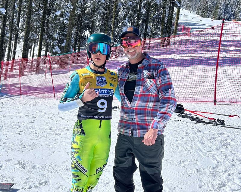 Ben skiing