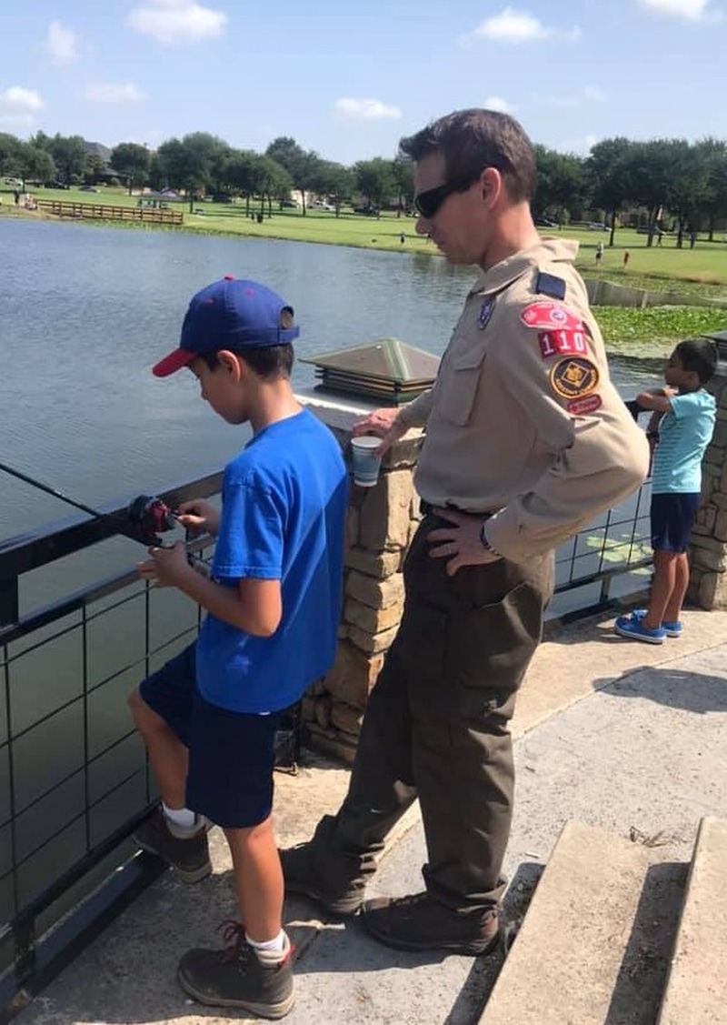 Boy Scouts Photo of Matt with Son