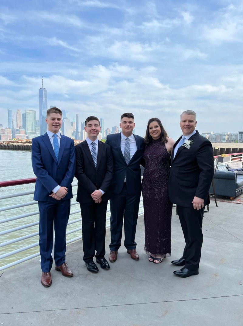 Jesse, his wife Melissa, and their sons