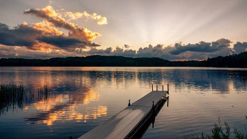 Dock at sunset