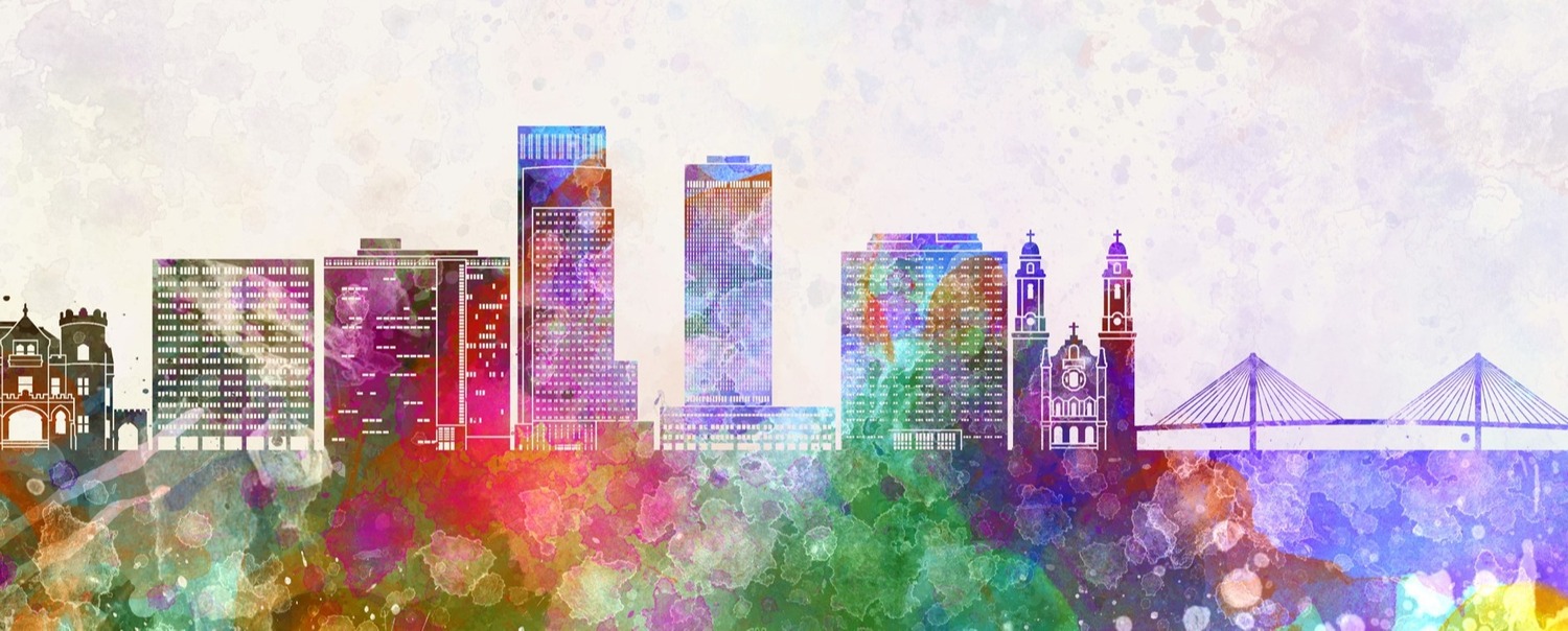 Omaha Nebraska city skyline