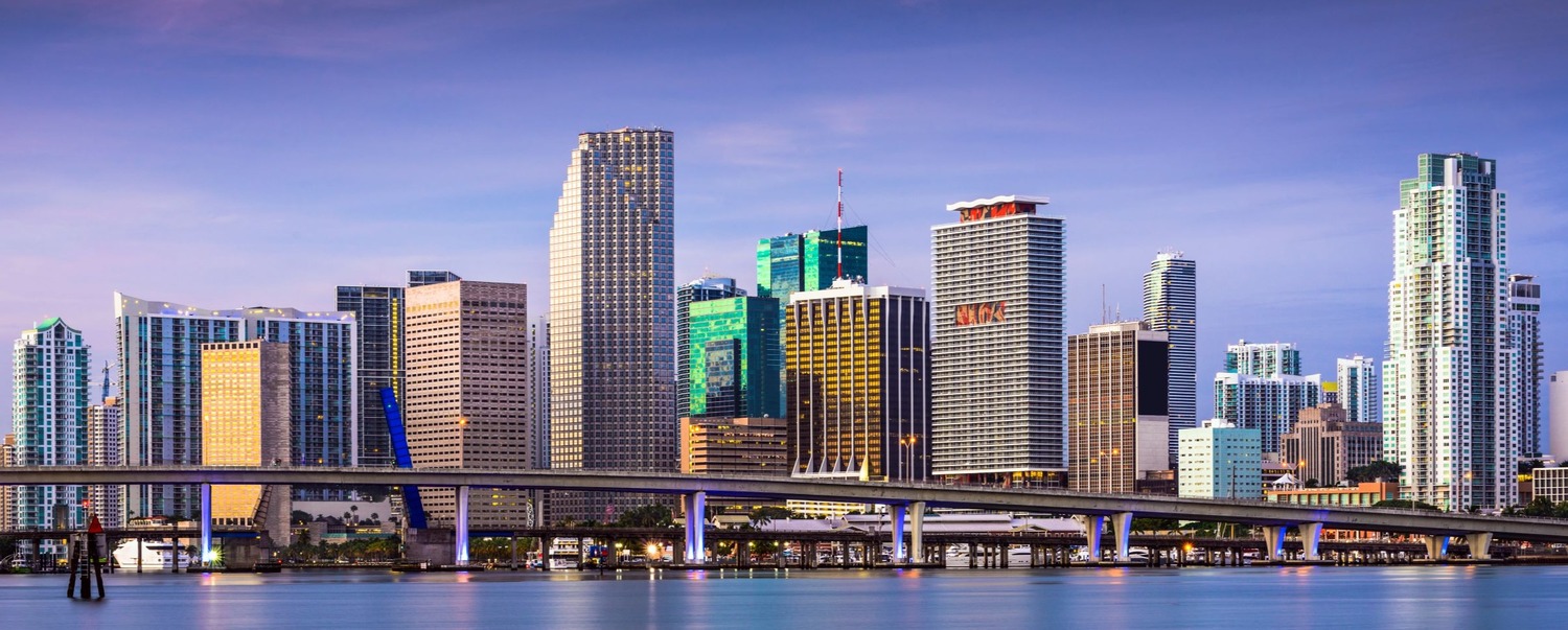 Miami Florida city skyline