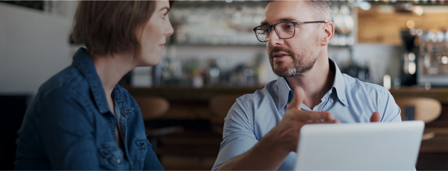 Woman working with her financial advisor