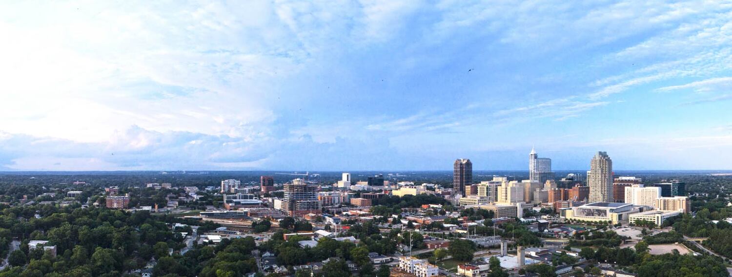Aerial view of Raleigh