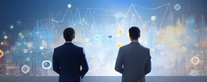 Businessmen Looking at Digital Concept