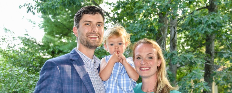Tyler with his family